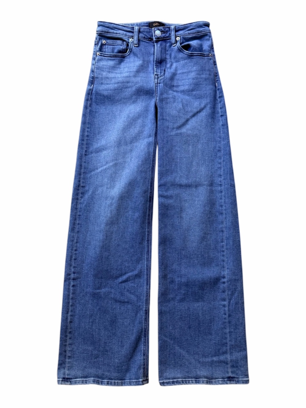 Quince Bella Stretch Wide Leg Blue Jeans. Seaside Blue. Women’s 26x32” inseam - Picture 8 of 8